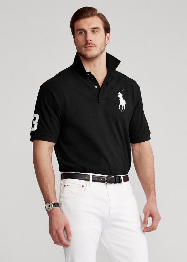 Polo Ralph Lauren Big Pony Mesh Polo Shirt Herre Danmark (FHORA8241)